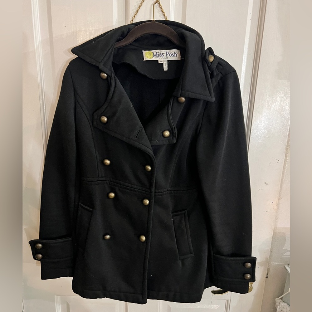 Black pea coat